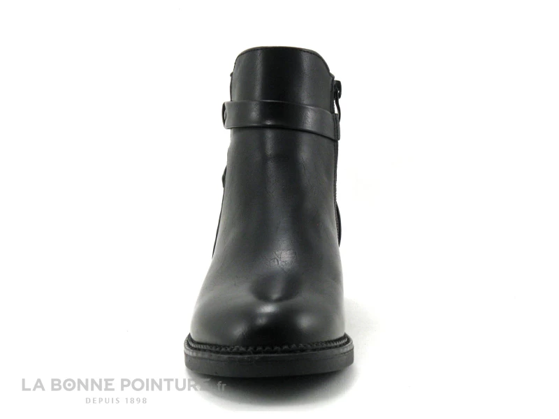 Sortie ? Moran's Morans TELYSSA Noir - Bottine Femme Noire Avec Zip Et Bride Cheville ✔️ 2 Sortie ? Moran's Morans TELYSSA Noir - Bottine Femme Noire Avec Zip Et Bride Cheville ✔️ – Image 2