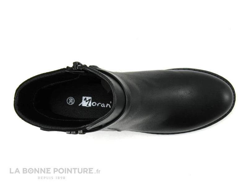 Sortie ? Moran's Morans TELYSSA Noir - Bottine Femme Noire Avec Zip Et Bride Cheville ✔️ 4 Sortie ? Moran's Morans TELYSSA Noir - Bottine Femme Noire Avec Zip Et Bride Cheville ✔️ – Image 4