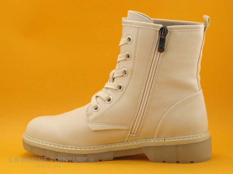 Budget ? Femme Marco Tozzi 2-25282-27 Cream - Bottine A Lacet Beige ? 3 Budget ? Femme Marco Tozzi 2-25282-27 Cream - Bottine A Lacet Beige ? – Image 3