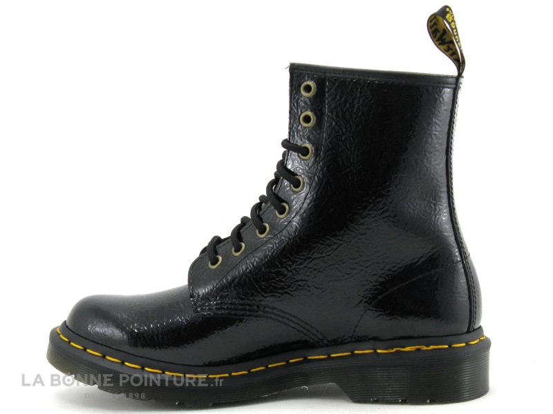 Promo ? Femme Dr Martens 1460 - 27774001 - Black Distressed Patent - ? Boots Noires ⌛ 3 Promo ? Femme Dr Martens 1460 - 27774001 - Black Distressed Patent - ? Boots Noires ⌛ – Image 3