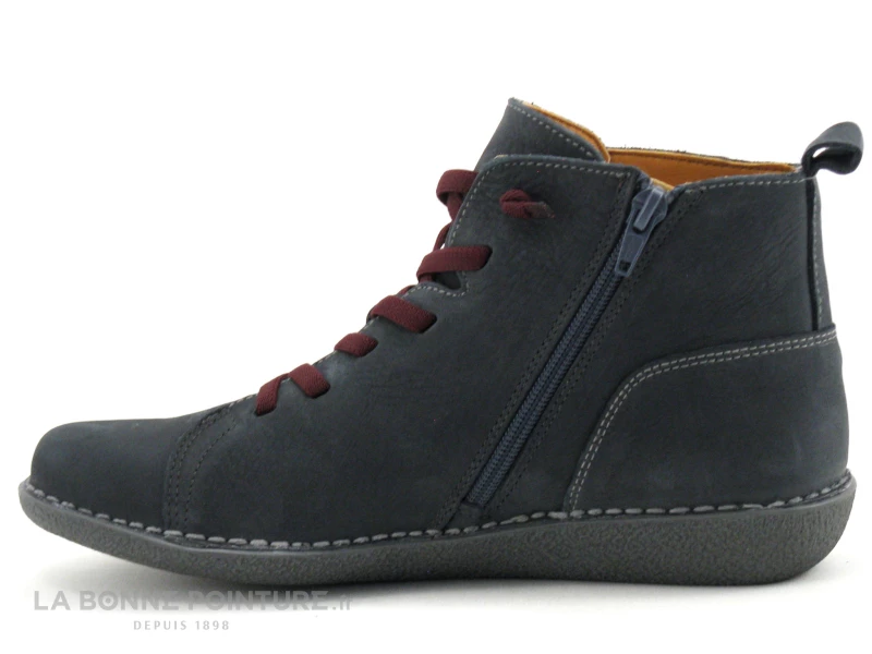 Bon marché ❤️ Jungla 7283 Gris - Lacet Elastique Bordeaux - ? Boots Femme ? 3 Bon marché ❤️ Jungla 7283 Gris - Lacet Elastique Bordeaux - ? Boots Femme ? – Image 3