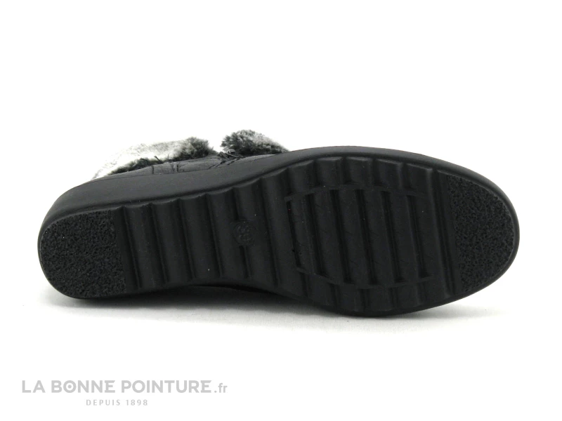 Sortie ? Sweet R CRIVON Noir - Haut Fourrure Grise - 2 Zips - ? Boots Femme ❤️ 4 Sortie ? Sweet R CRIVON Noir - Haut Fourrure Grise - 2 Zips - ? Boots Femme ❤️ – Image 4