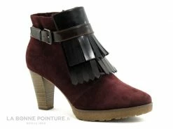 Meilleur prix ? Femme Tamaris 1-25321-29 Merlot Mocca - Patte Frange - ? Boots ?
