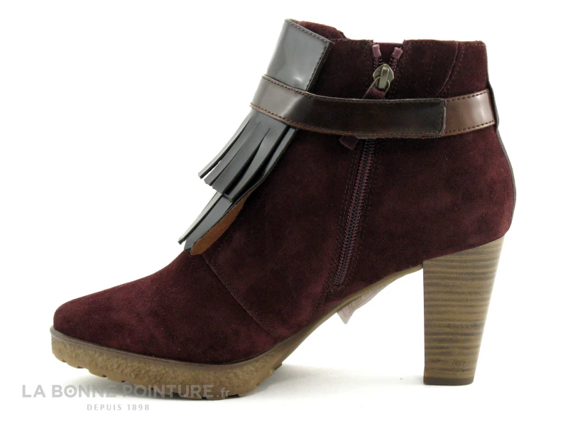 Meilleur prix ? Femme Tamaris 1-25321-29 Merlot Mocca - Patte Frange - ? Boots ? 3 Meilleur prix ? Femme Tamaris 1-25321-29 Merlot Mocca - Patte Frange - ? Boots ? – Image 3