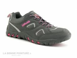 Budget ? Ushuaia HUARAZ Gris Fonce Rose - Basket Randonnee Femme ?