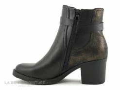 Offres ? Femme Enza Nucci - YM3021 Noir - Bronze - Bottine Talon Large ? -Mustang Shop unnamed file 5057