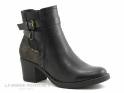 Offres ? Femme Enza Nucci - YM3021 Noir - Bronze - Bottine Talon Large ? -Mustang Shop unnamed file 5059