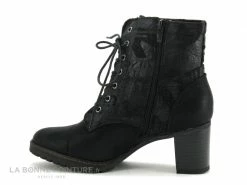 Promo ? Femme Sun Shadow 252269 Noir - Bottine Lacet - Talon Haut ? -Mustang Shop unnamed file 5197