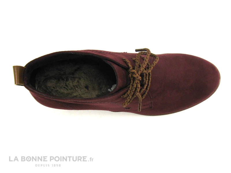 Meilleure vente ? Femme Marco Tozzi 2-25107-33 Bordeaux Velours - Low ? Boots Talon Haut ? 6 Meilleure vente ? Femme Marco Tozzi 2-25107-33 Bordeaux Velours - Low ? Boots Talon Haut ? – Image 6
