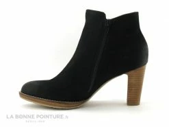 De gros ? Femme Fugitive ASTON ? Boots Noires En Nubuck- Deux Zips Et Talon ? -Mustang Shop unnamed file 5315