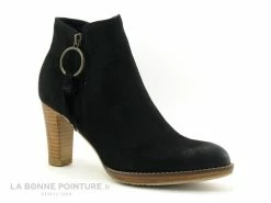 De gros ? Femme Fugitive ASTON ? Boots Noires En Nubuck- Deux Zips Et Talon ? -Mustang Shop unnamed file 5317