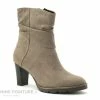 Sortie ? Femme Marco Tozzi 2-25844-25 Taupe - Bottines Velours Beige - Talon Haut ? -Mustang Shop unnamed file 5341