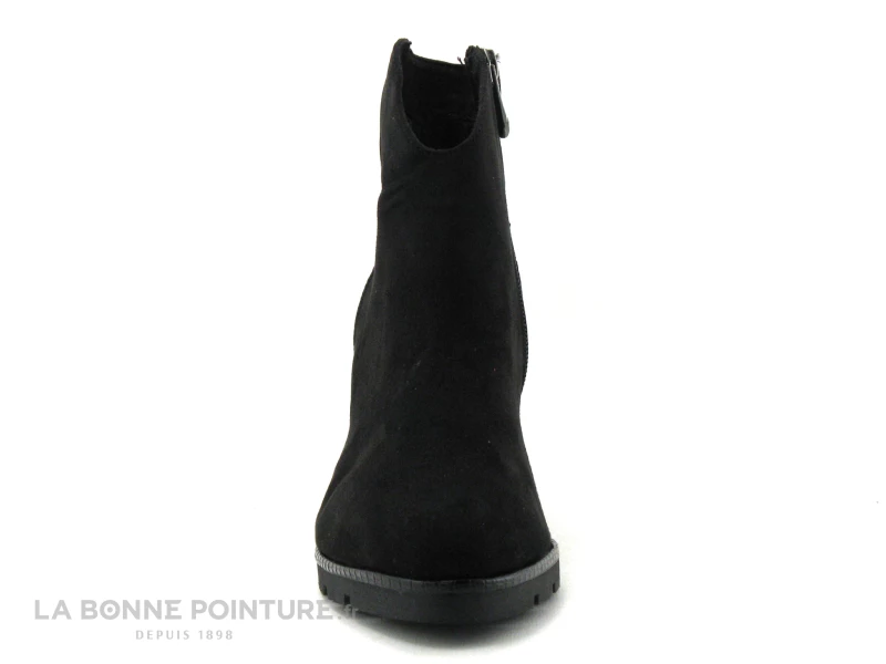 Nouveau ? Femme Marco Tozzi 2-25841-25 Black Comb - Bottines Velours Talon Haut ✨ 2 Nouveau ? Femme Marco Tozzi 2-25841-25 Black Comb - Bottines Velours Talon Haut ✨ – Image 2