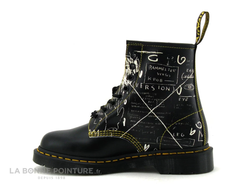 Bon marché ⭐ Femme Dr Martens 1460 BASQUIAT Black White 26319009 Test Pressing - ? Boots ? 3 Bon marché ⭐ Femme Dr Martens 1460 BASQUIAT Black White 26319009 Test Pressing - ? Boots ? – Image 3