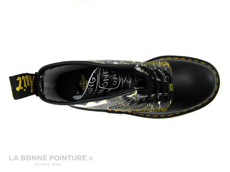 Bon marché ⭐ Femme Dr Martens 1460 BASQUIAT Black White 26319009 Test Pressing - ? Boots ? 6 Bon marché ⭐ Femme Dr Martens 1460 BASQUIAT Black White 26319009 Test Pressing - ? Boots ? – Image 6
