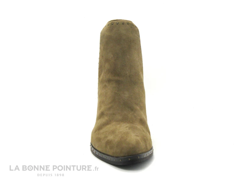 Top 10 ✔️ Femme MamZelle NAGI Velours Vison - Clous - ? Boots Chelsea Talon Haut ? 2 Top 10 ✔️ Femme MamZelle NAGI Velours Vison - Clous - ? Boots Chelsea Talon Haut ? – Image 2