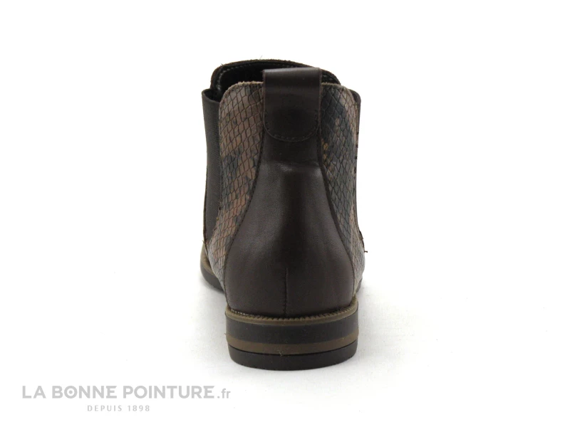 Sortie ? Marina Seval - E371 Serena - Marron Et Python - Bottines Chelsea Femme ? 4 Sortie ? Marina Seval - E371 Serena - Marron Et Python - Bottines Chelsea Femme ? – Image 4