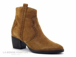 Offres ? Lily Mood ALAINA Camel - Petits Clous - Bottine Western Femme ❤️
