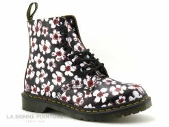 Les meilleures critiques de ? Femme Dr Martens 1460 PASCAL Black Red - Pansy Fayre Vintage - ? Boots Fleurs ✔️