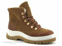 Nouveau ? Hooper ABBA Cognac - Bottine Femme Semelle Epaisse ? -Mustang Shop unnamed file 5493