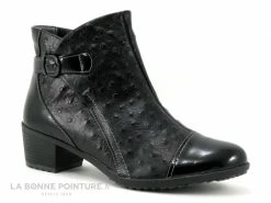 Les meilleures critiques de ? Femme Suave SYDNEY 9919 Black - Aspect Cuir Autruche - Noir Verni - ? Boots F ⌛