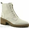 Grosses soldes ? Femme MamZelle QUITO Ecru - Bottine Talon Large Blanc Casse ? -Mustang Shop unnamed file 5591