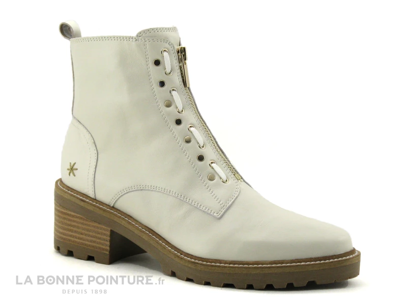 Grosses soldes ? Femme MamZelle QUITO Ecru - Bottine Talon Large Blanc Casse ? 1 Grosses soldes ? Femme MamZelle QUITO Ecru - Bottine Talon Large Blanc Casse ?