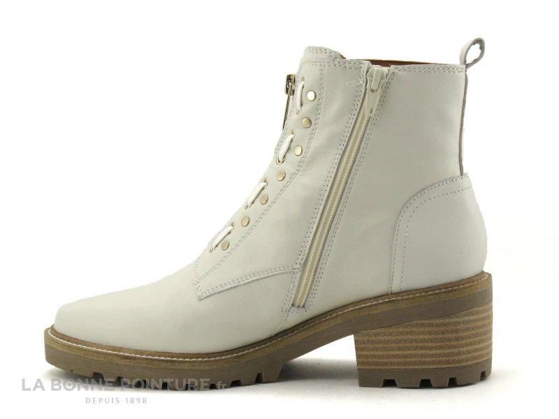 Grosses soldes ? Femme MamZelle QUITO Ecru - Bottine Talon Large Blanc Casse ? 3 Grosses soldes ? Femme MamZelle QUITO Ecru - Bottine Talon Large Blanc Casse ? – Image 3