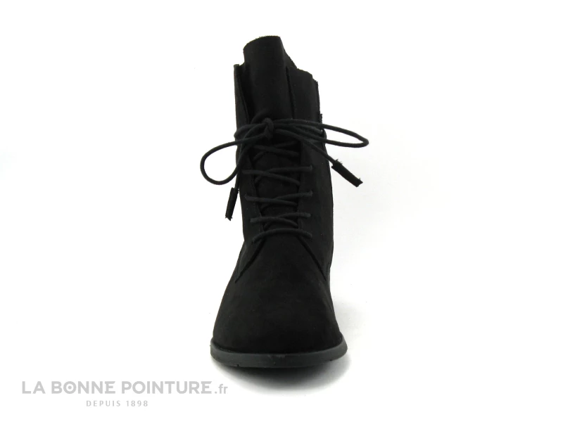 Vente flash ? Femme Marco Tozzi 2-25112-27 Black - Bottine Lacet En Velours Noir ⭐ 2 Vente flash ? Femme Marco Tozzi 2-25112-27 Black - Bottine Lacet En Velours Noir ⭐ – Image 2