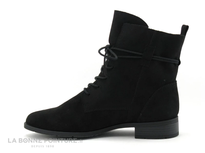 Vente flash ? Femme Marco Tozzi 2-25112-27 Black - Bottine Lacet En Velours Noir ⭐ 3 Vente flash ? Femme Marco Tozzi 2-25112-27 Black - Bottine Lacet En Velours Noir ⭐ – Image 3