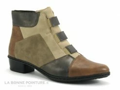 Vente flash ? Rieker Y0764-22 Marron Beige Gris - ? Boots Femme Multicolore ?