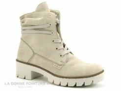 Promo ⌛ Rieker X5717-62 Ginger Morelia - Chaussure Montante Femme Beige ⭐