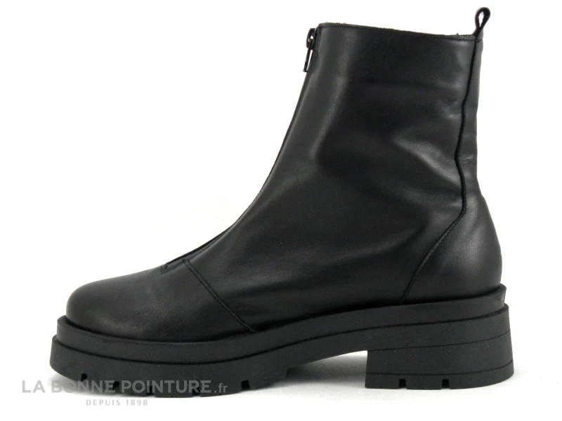 Remise ? Moran's Morans VILMA Noir - ? Boots Femme Noire - Zip Dessus - Semelle Plateforme ? 3 Remise ? Moran's Morans VILMA Noir - ? Boots Femme Noire - Zip Dessus - Semelle Plateforme ? – Image 3
