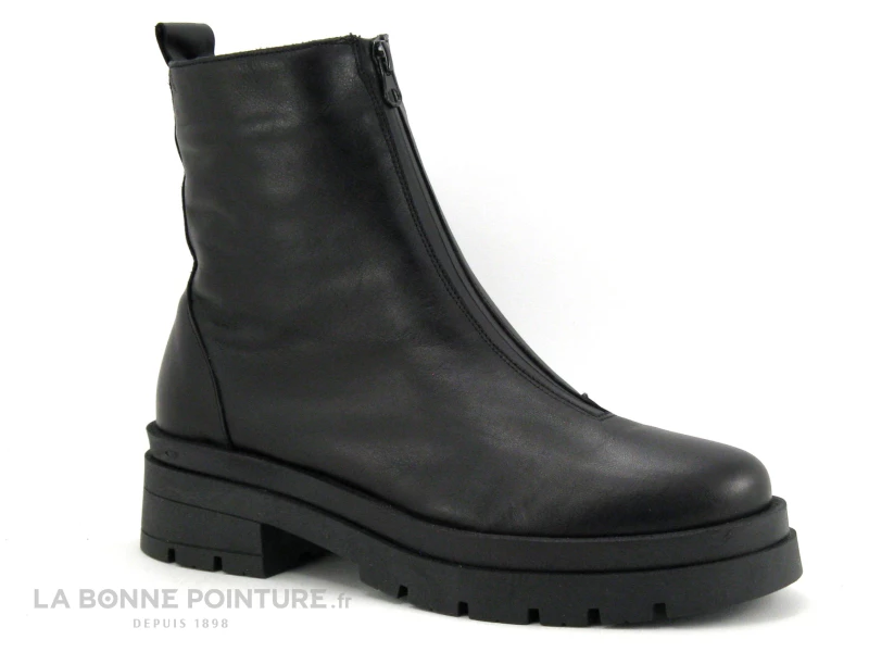 Remise ? Moran's Morans VILMA Noir - ? Boots Femme Noire - Zip Dessus - Semelle Plateforme ? 5 Remise ? Moran's Morans VILMA Noir - ? Boots Femme Noire - Zip Dessus - Semelle Plateforme ? – Image 5