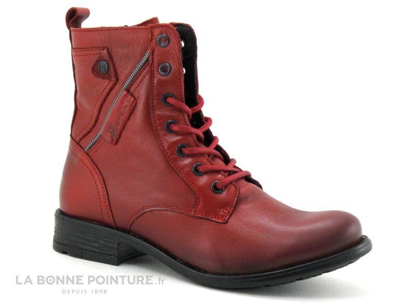 Meilleure affaire ? Moran's Morans SANDRIO Rouge - Bottine Lacet Femme Cuir Rouge ? 5 Meilleure affaire ? Moran's Morans SANDRIO Rouge - Bottine Lacet Femme Cuir Rouge ? – Image 5