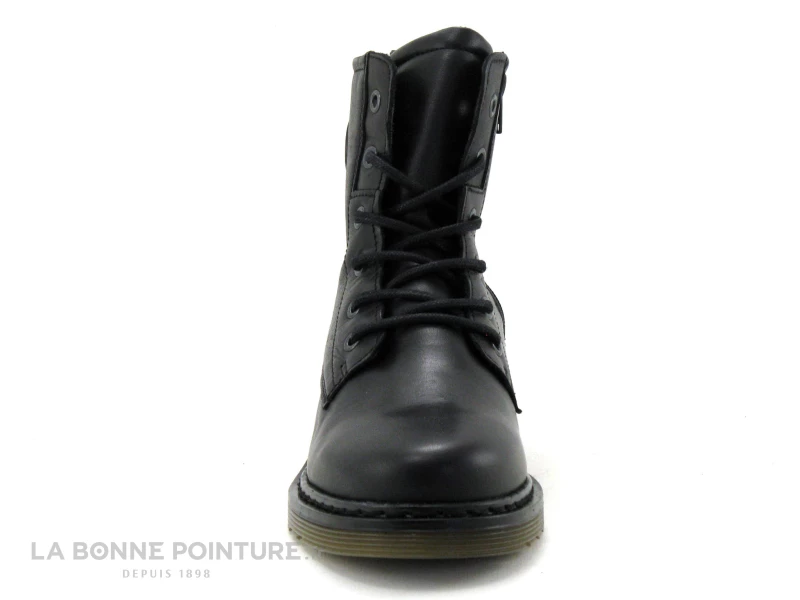 Tout neuf ? Moran's Morans SALBAIN Noir - ? Boots Femme Cuir Noir Avec Lacet Et Zip ? 2 Tout neuf ? Moran's Morans SALBAIN Noir - ? Boots Femme Cuir Noir Avec Lacet Et Zip ? – Image 2