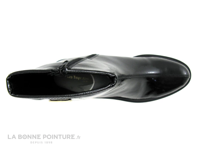 Nouveau ? Les Tropéziennes M.Belarbi Femme Les Tropeziennes DELIZIA 44535 Noir Vernis - Bottine Noire Talon Epais ? 6 Nouveau ? Les Tropéziennes M.Belarbi Femme Les Tropeziennes DELIZIA 44535 Noir Vernis - Bottine Noire Talon Epais ? – Image 6