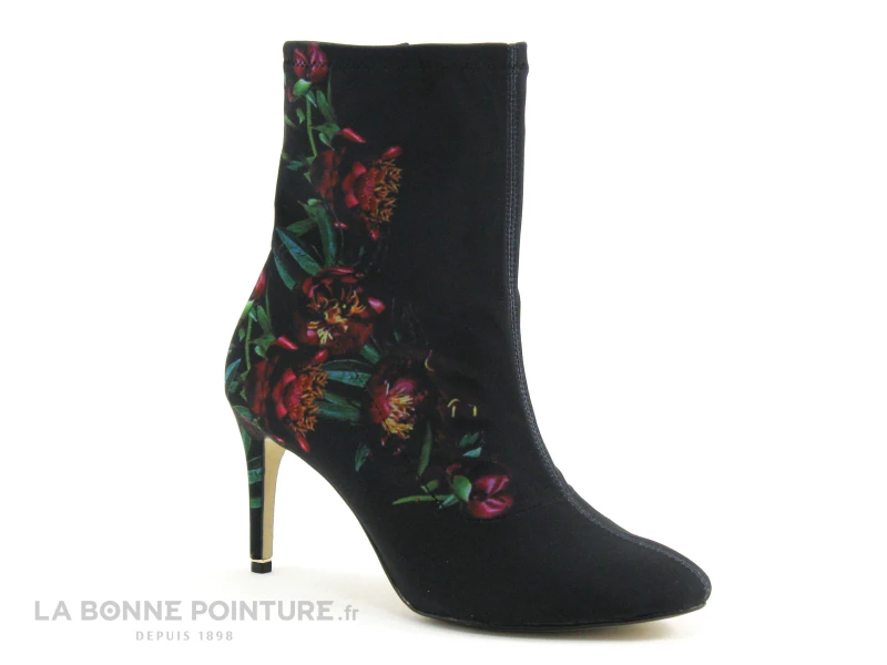 Top 10 ? Femme Tamaris 1-25370-23 Black Flower - Bottine Fleurie Talon Haut ? 1 Top 10 ? Femme Tamaris 1-25370-23 Black Flower - Bottine Fleurie Talon Haut ?