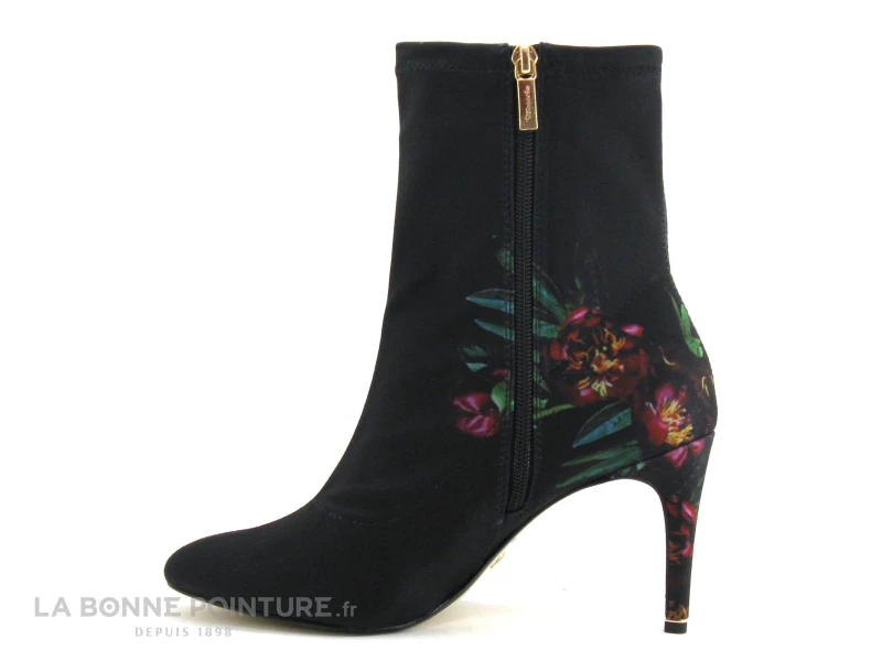 Top 10 ? Femme Tamaris 1-25370-23 Black Flower - Bottine Fleurie Talon Haut ? 3 Top 10 ? Femme Tamaris 1-25370-23 Black Flower - Bottine Fleurie Talon Haut ? – Image 3