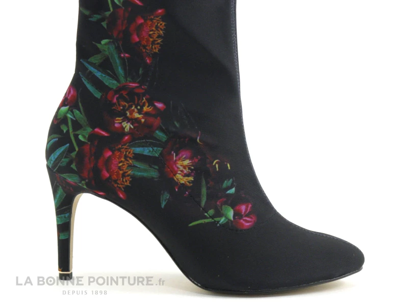 Top 10 ? Femme Tamaris 1-25370-23 Black Flower - Bottine Fleurie Talon Haut ? 5 Top 10 ? Femme Tamaris 1-25370-23 Black Flower - Bottine Fleurie Talon Haut ? – Image 5