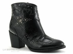 Top 10 ❤️ Femme Xti 35150 Noir - Bottine Santiag Talon Large - Etoile ?