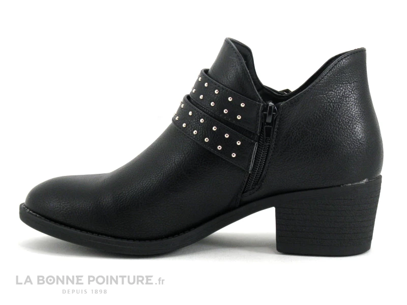 Acheter ? Feel'In Feel In HURBAN Noir - 2 Brides Clous - Low ? Boots Femme ✨ 3 Acheter ? Feel'In Feel In HURBAN Noir - 2 Brides Clous - Low ? Boots Femme ✨ – Image 3