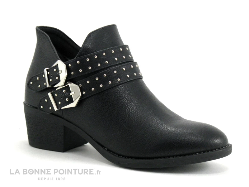 Acheter ? Feel'In Feel In HURBAN Noir - 2 Brides Clous - Low ? Boots Femme ✨ 5 Acheter ? Feel'In Feel In HURBAN Noir - 2 Brides Clous - Low ? Boots Femme ✨ – Image 5