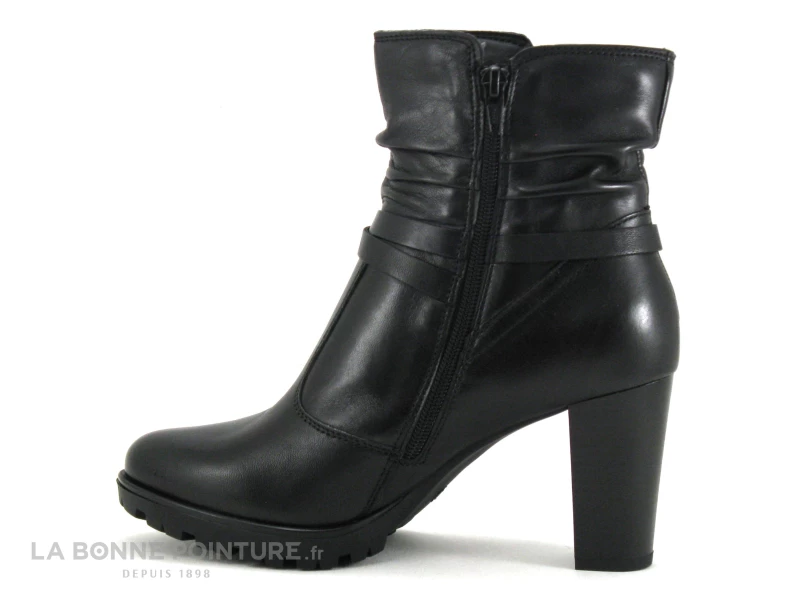 Budget ⌛ Femme ? ShoeLab 5782 Ginny Noir - Bottine Talon Haut - Tige Froncee ? 3 Budget ⌛ Femme ? ShoeLab 5782 Ginny Noir - Bottine Talon Haut - Tige Froncee ? – Image 3