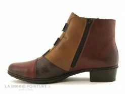 Grosses soldes ? Rieker Y0764-35 - Bordeaux Camel Marron Noir - Bottine Femme ⌛ -Mustang Shop unnamed file 6131