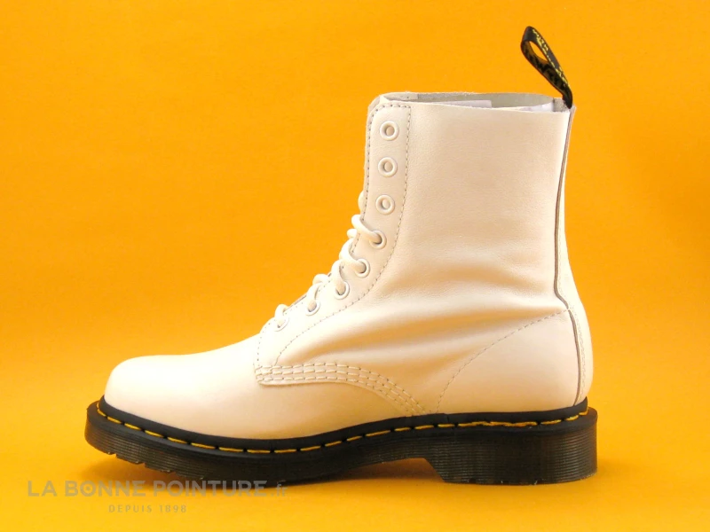 Promo ❤️ Femme Dr Martens PASCAL Optical White Virginia - 26802543 - Bottine Blanche ? 3 Promo ❤️ Femme Dr Martens PASCAL Optical White Virginia - 26802543 - Bottine Blanche ? – Image 3