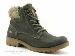 De gros ? Dockers 43FA308 Kaki - Col Fourrure - Bottine Lacet Femme ✨