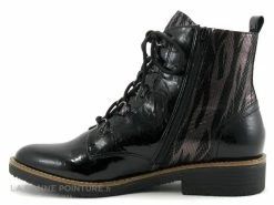 Bon marché ? Femme Fugitive GENETE Noir Verni - LPSY159 - Bottine A Lacet Noire Avec Zip ⭐ -Mustang Shop unnamed file 6273