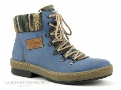 Meilleure affaire ? Rieker Z6743-14 - Bleu - Marron - Chaussure Montante Femme ?