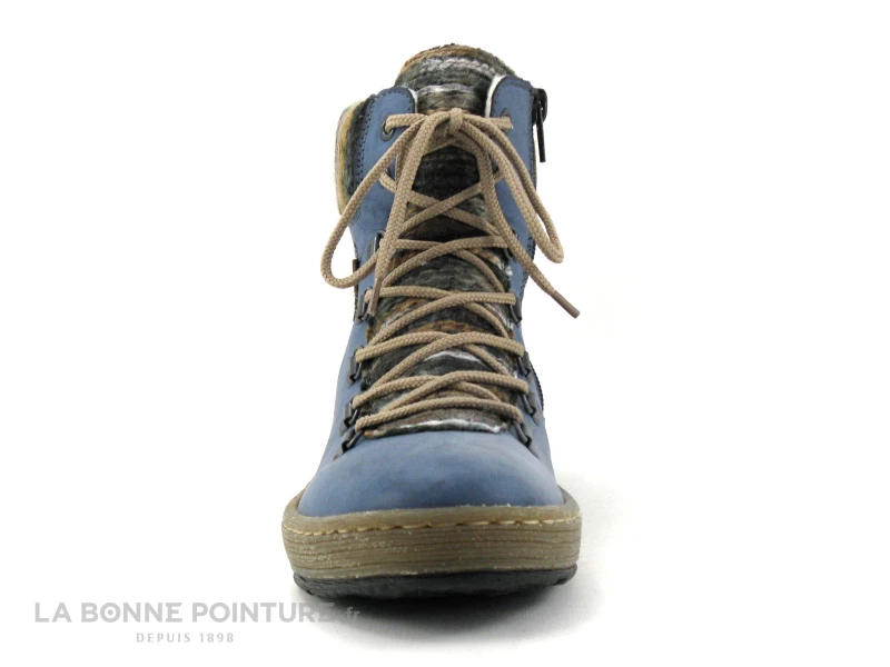 Meilleure affaire ? Rieker Z6743-14 - Bleu - Marron - Chaussure Montante Femme ? 2 Meilleure affaire ? Rieker Z6743-14 - Bleu - Marron - Chaussure Montante Femme ? – Image 2